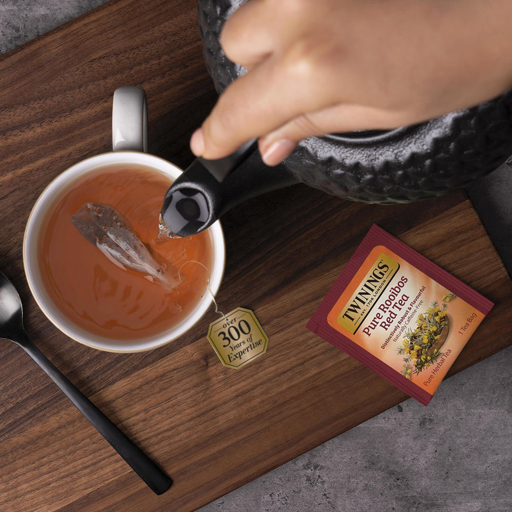 Twinings Pure Rooibos Red Tea two-pack display for home or office.