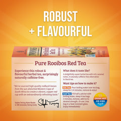 Twinings Pure Rooibos tea bags individually wrapped for freshness