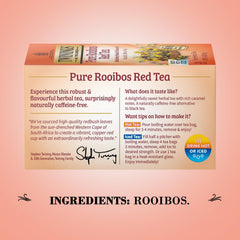 Twinings Rooibos Red Tea iced tea served over ice.