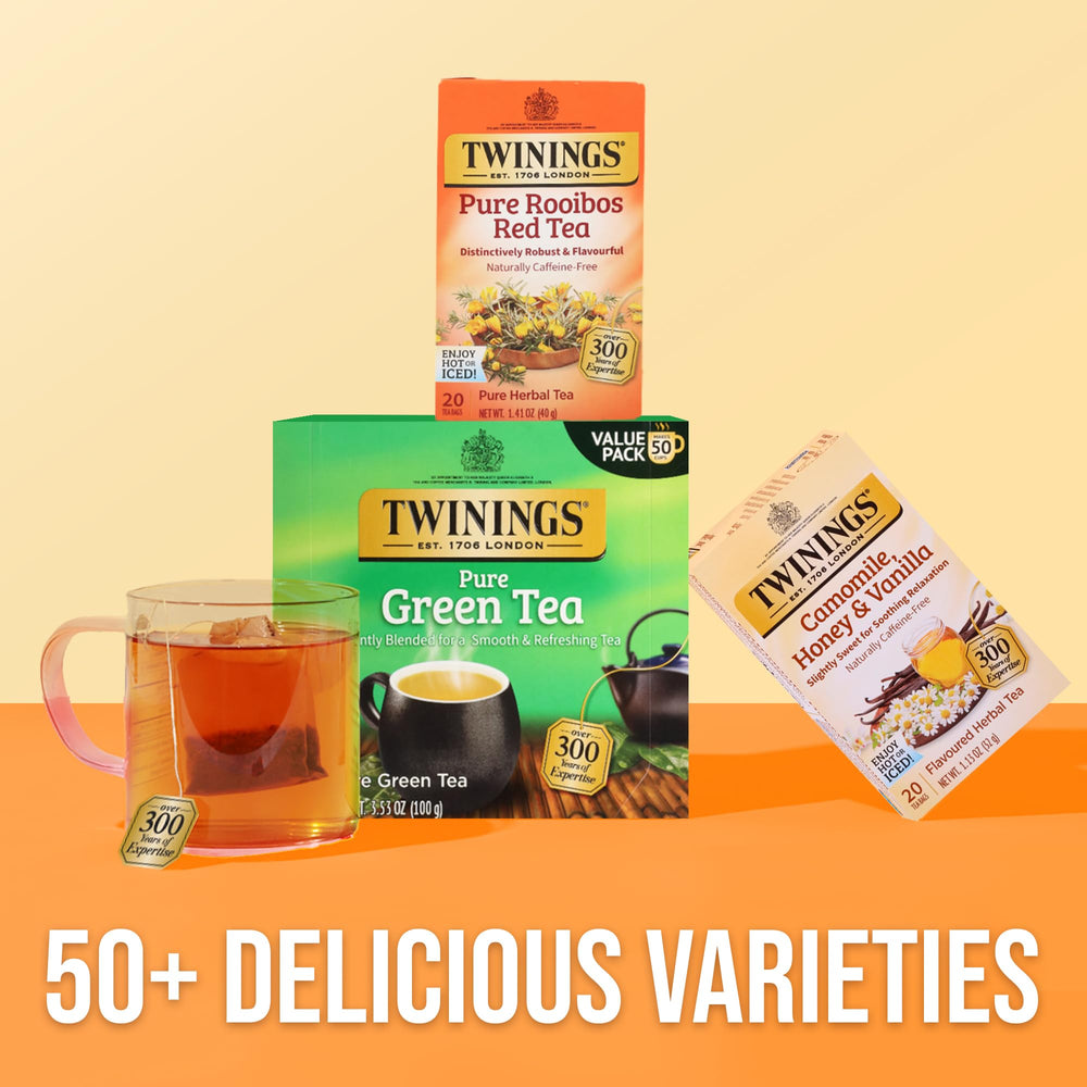 Twinings Rooibos box set emphasizes stylish, gift-friendly design.
