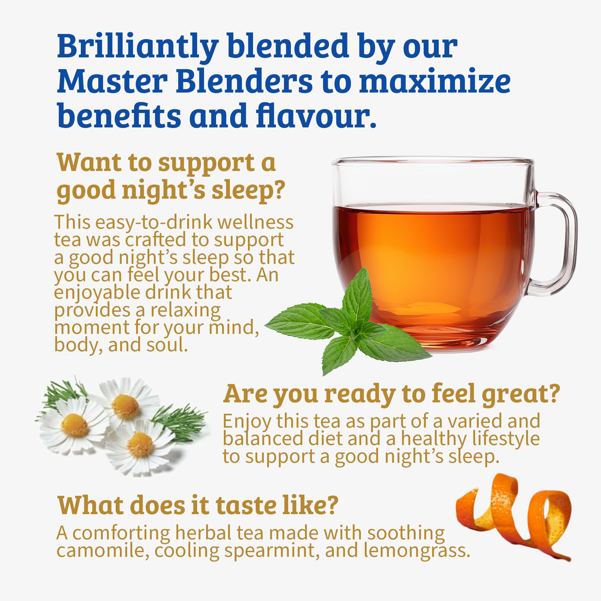 Twinings Sleep Tea over ice, a refreshing caffeine-free option