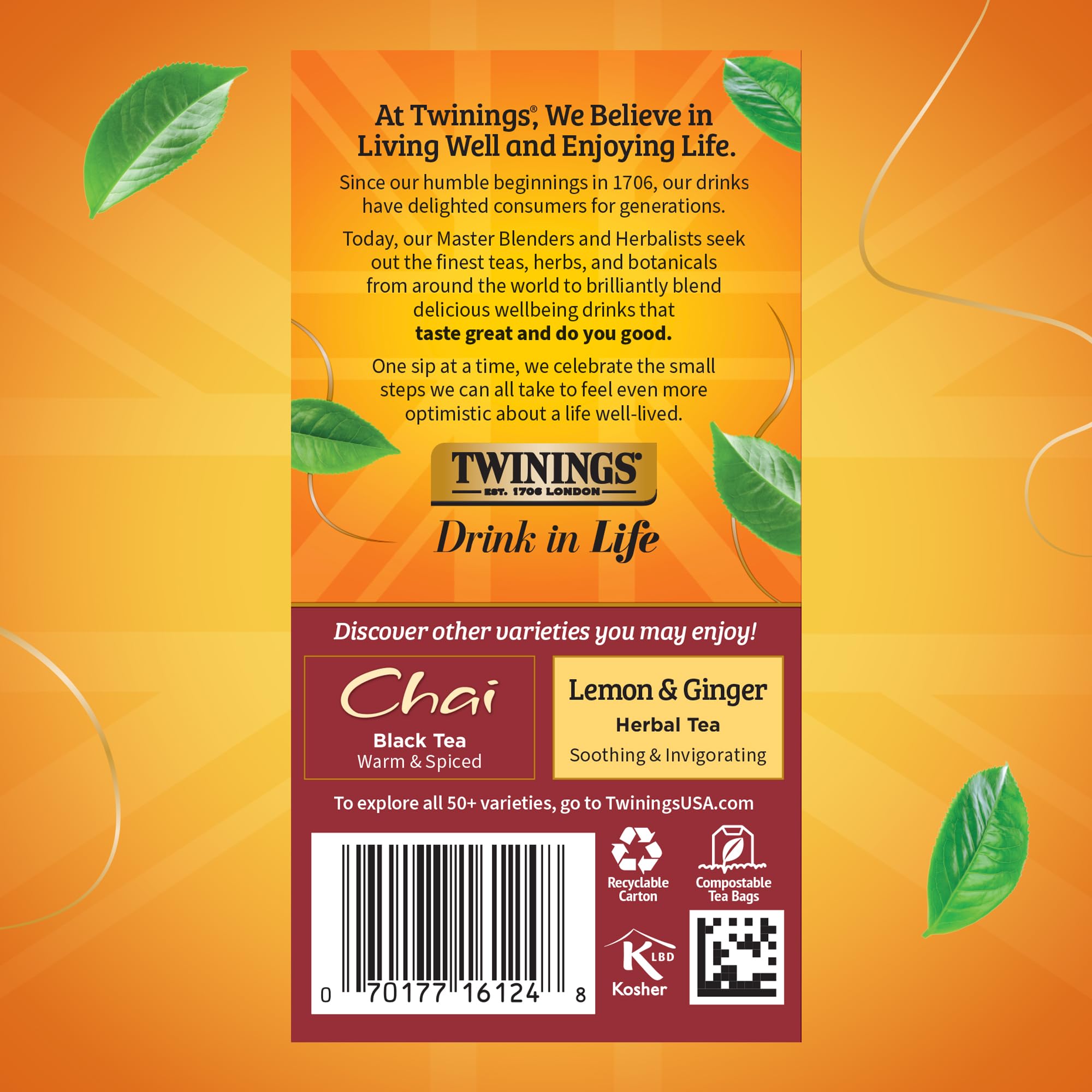 Twinings Spiced Apple Chai spice blend with cinnamon and cardamom aroma.