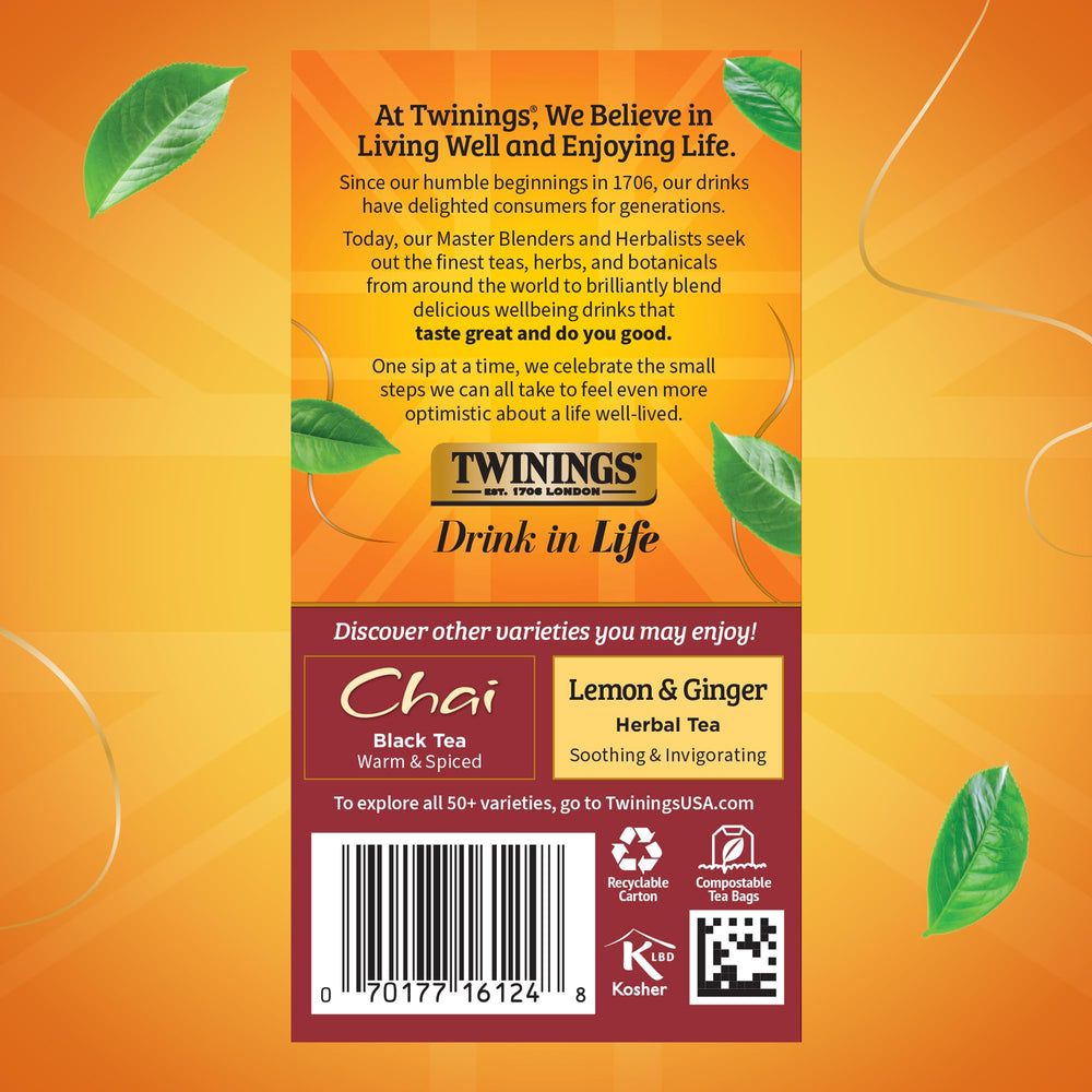 Twinings Spiced Apple Chai spice blend with cinnamon and cardamom aroma.