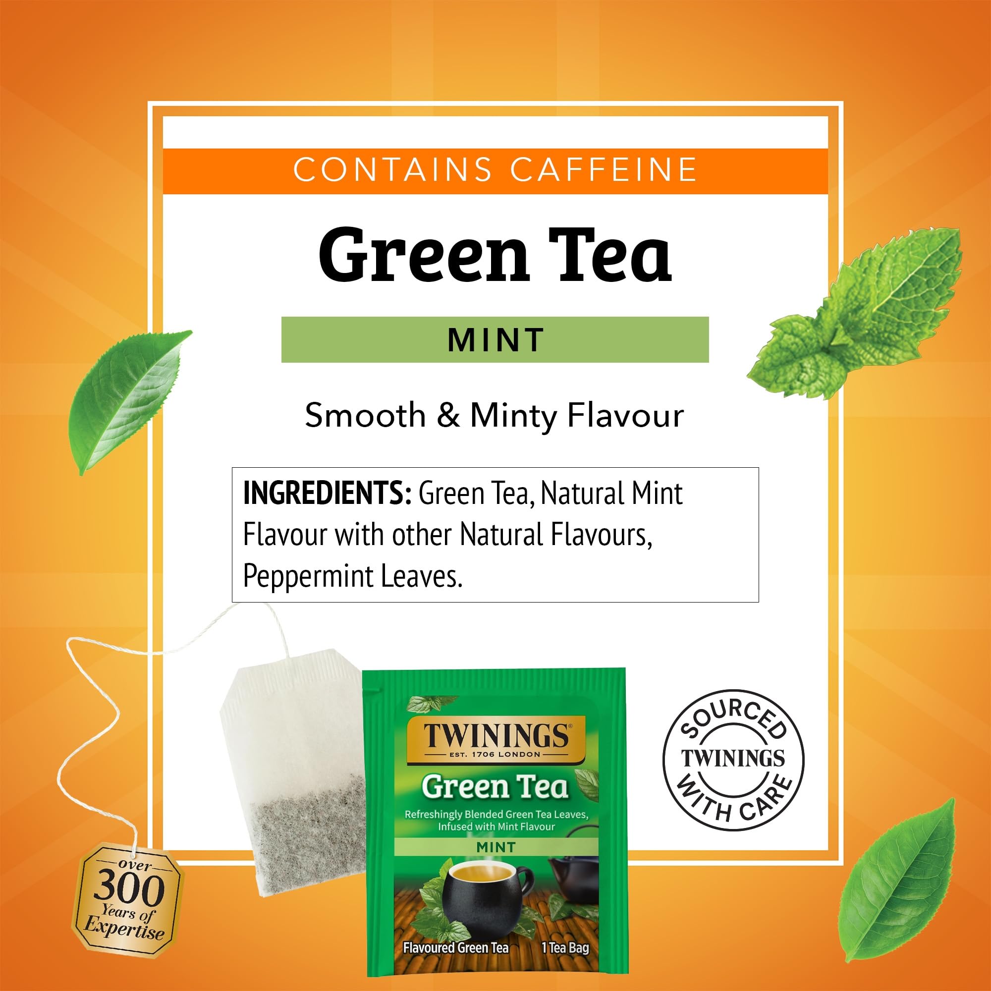 On-the-go packaging of Twinings tea bags for travel.
