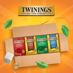 Twinings tea bags closeup showing individual freshness seals