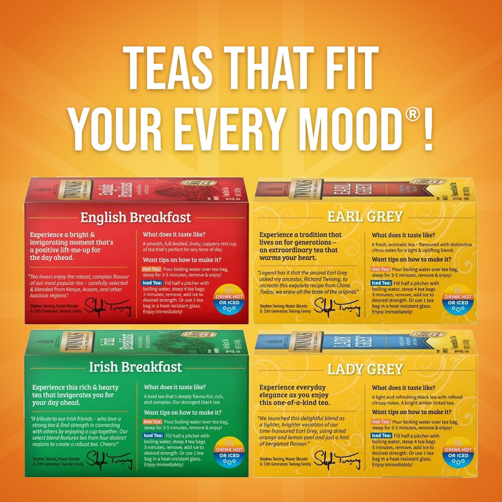 Twinings tea bags on-the-go in purse for travel