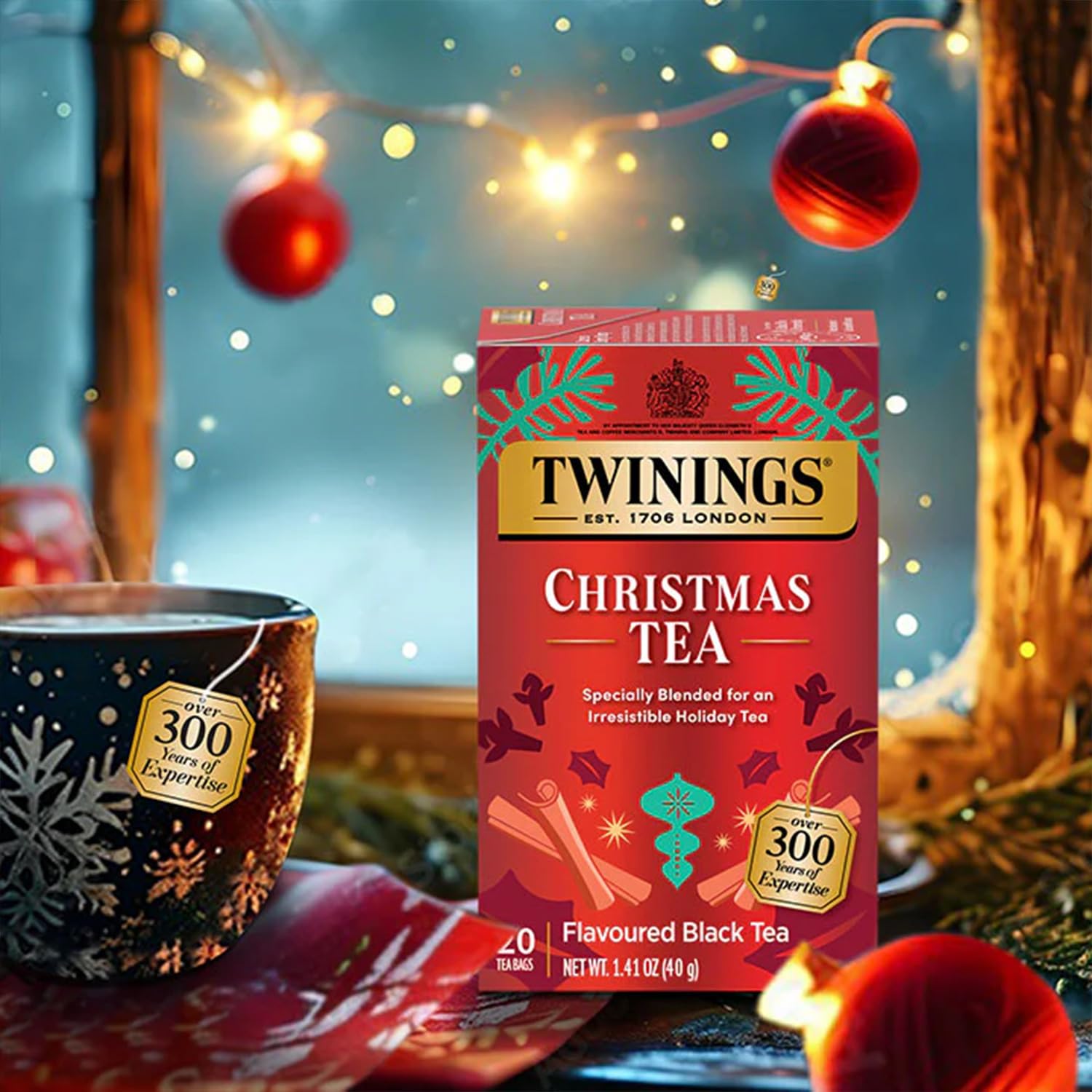 Twinings tea boxes with 20 bags each for convenient brews