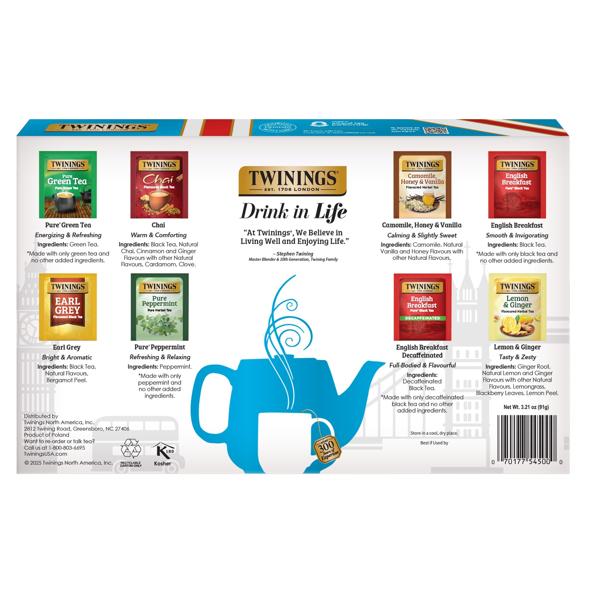 Twinings gift box design adds a premium touch for gifting or treating yourself.