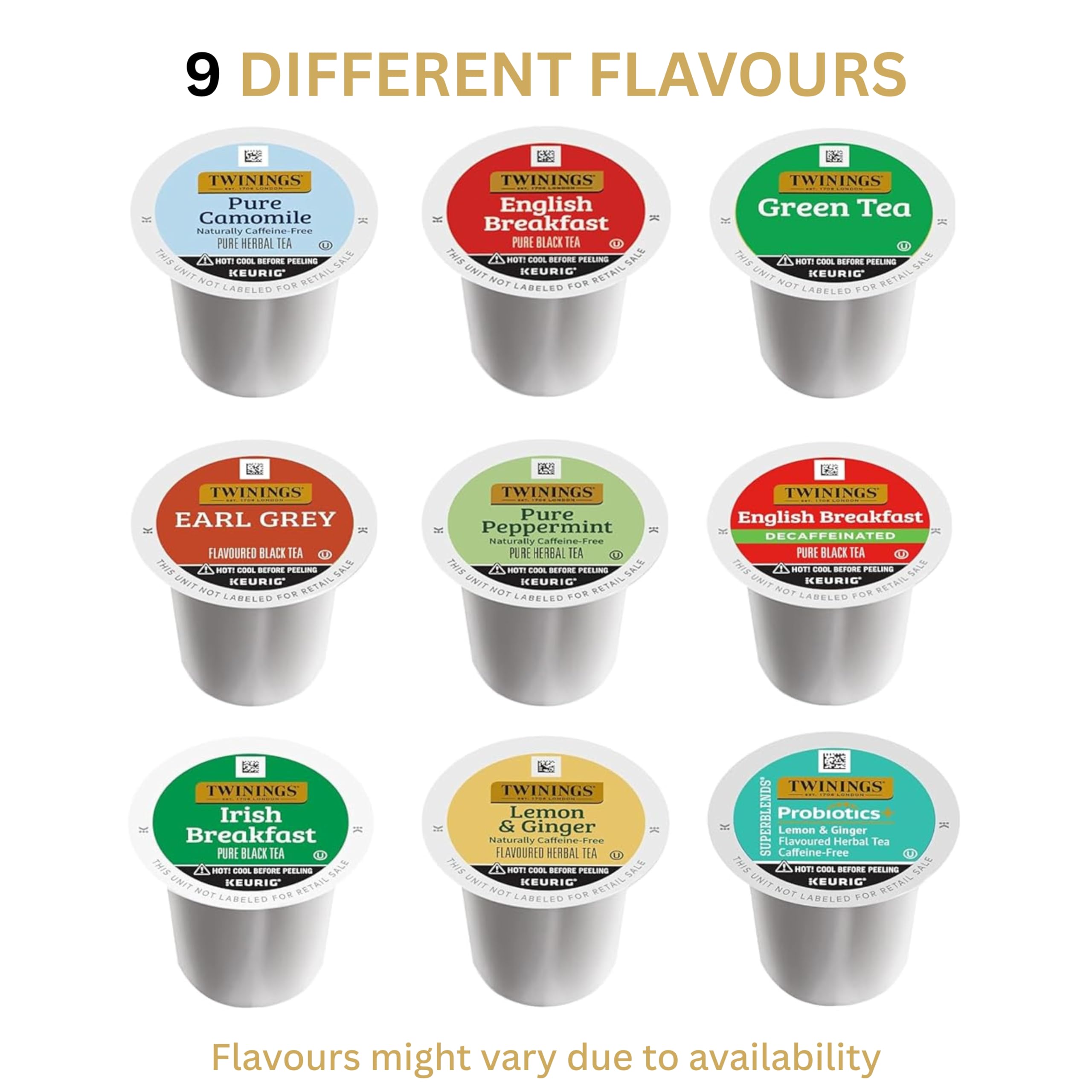 Twinings 9-flavour collection enables easy tasting and gifting.