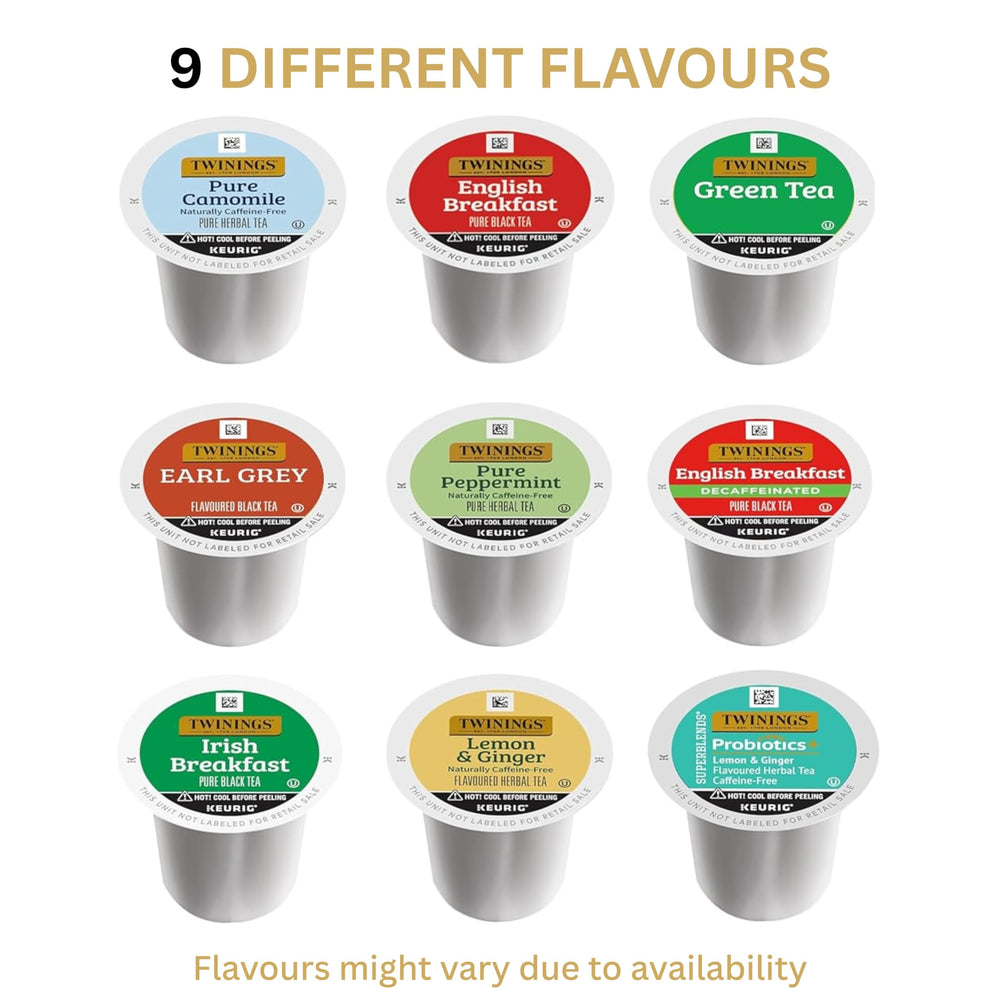 Twinings 9-flavour collection enables easy tasting and gifting.