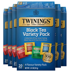 Twinings variety pack English Breakfast tea bags for a robust morning cup
