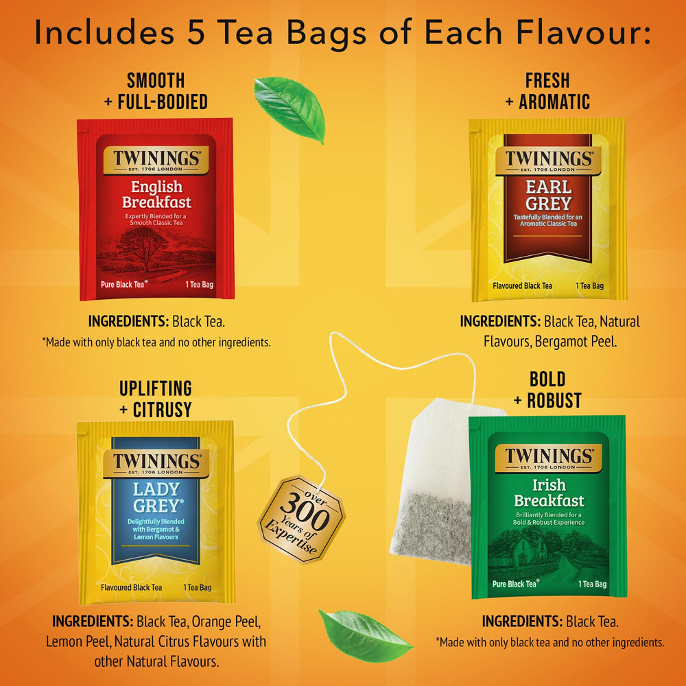 Twinings Lady Grey tea bags with refined citrus notes
