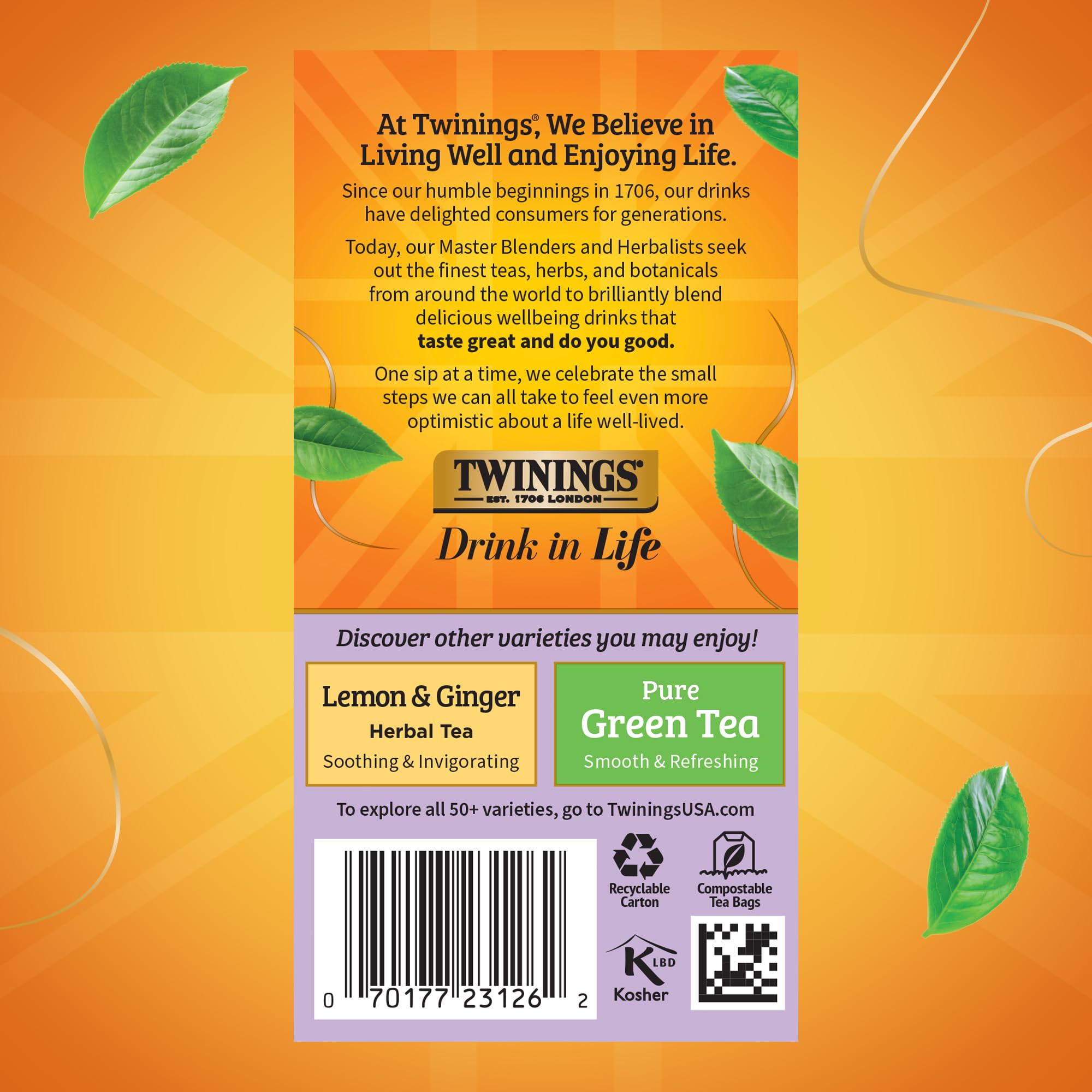 Twinings Wild Berries Herbal Tea brewed cup ready for hot or iced enjoyment