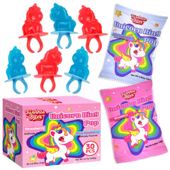 Twinkle Bites unicorn ring candy 30-pack ideal for kid-friendly party favors and celebrations