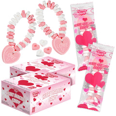 Twinkle Bites valentines bracelet box with heart candies for party favors