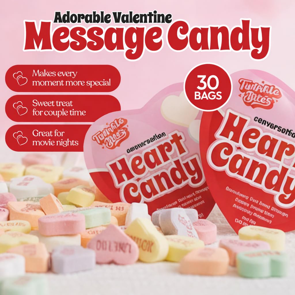 Twinkle Bites Valentines party favors arranged for celebrations