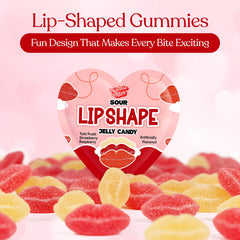 Twinkle Bites strawberry flavor gummies in Valentine packaging