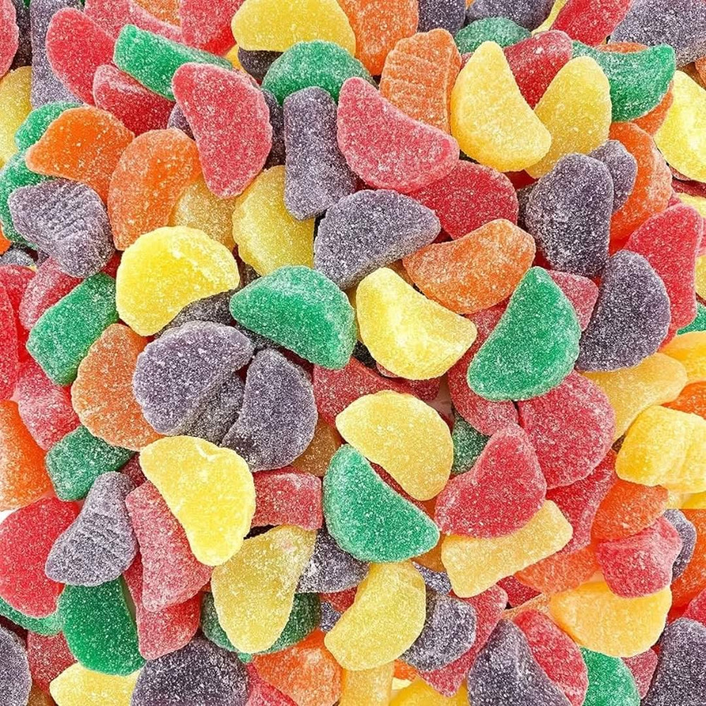 TwistedTreatz Fruit Slices jelly candy, sugar-dusted, ideal party snack