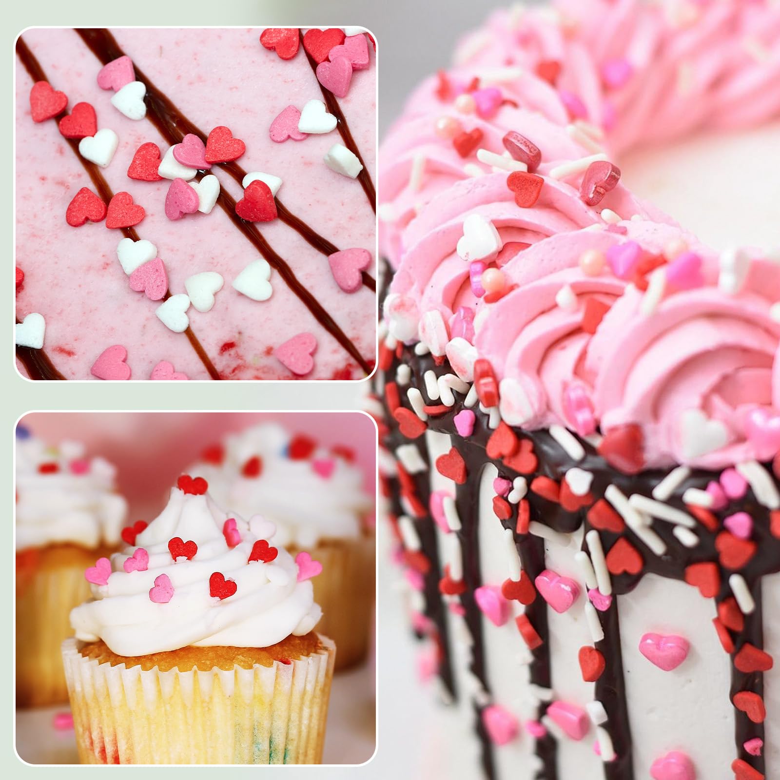 Twisweet Valentine sprinkles for romantic dessert ideas