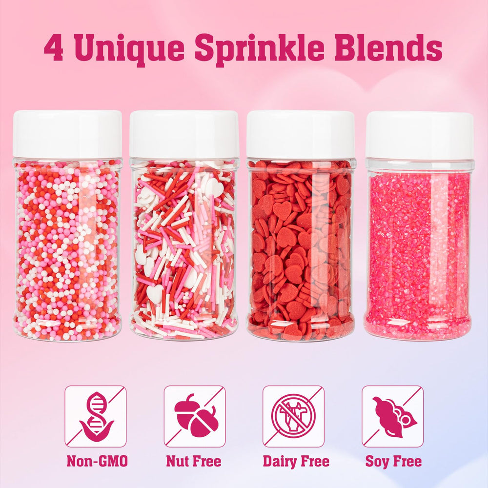 Twisweet Valentine sprinkles blends add color to desserts