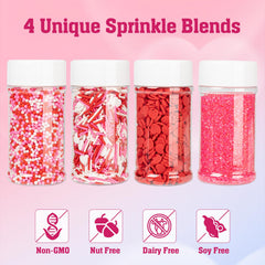 Twisweet Valentine sprinkles blends add color to desserts