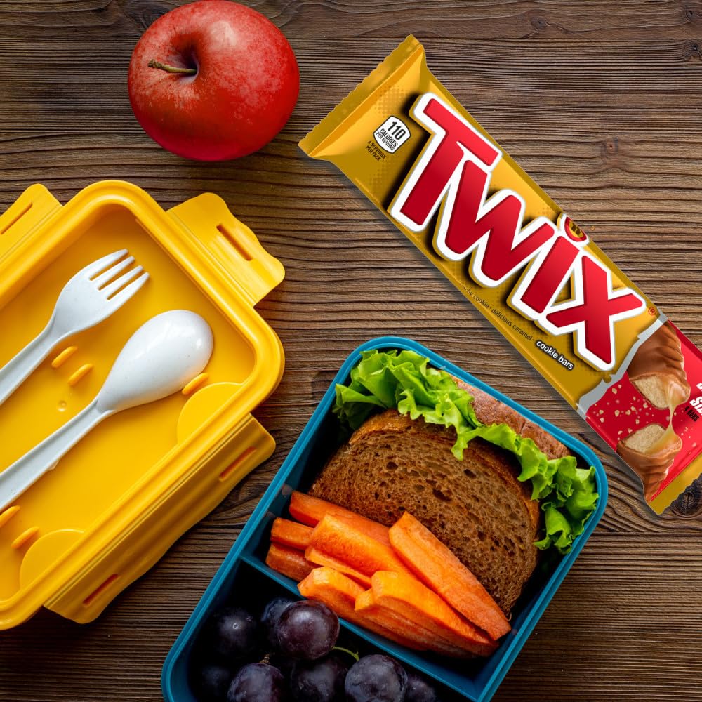 Twix Caramel Cookie Bars can be used in baking or desserts.