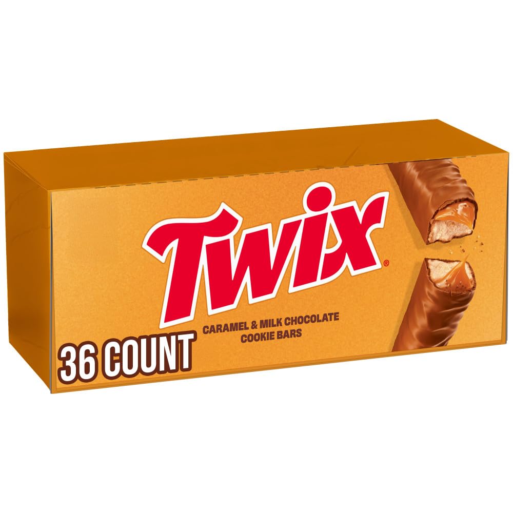 Twix bulk 36-count box shown for easy sharing at parties.
