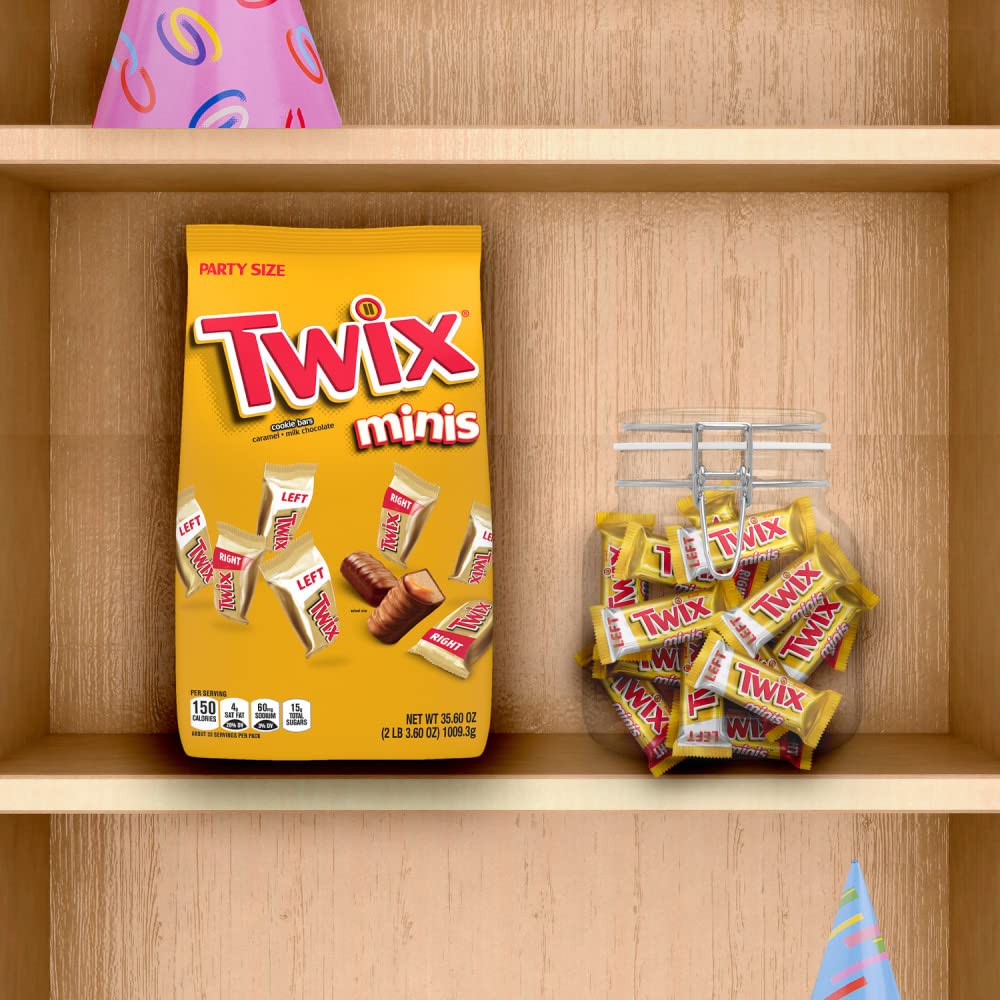 Twix Left-Right Minis bars, variety to suit different taste preferences.