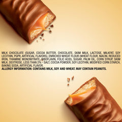 TWIX milk chocolate with caramel and crisp cookie delivers a satisfying bite.