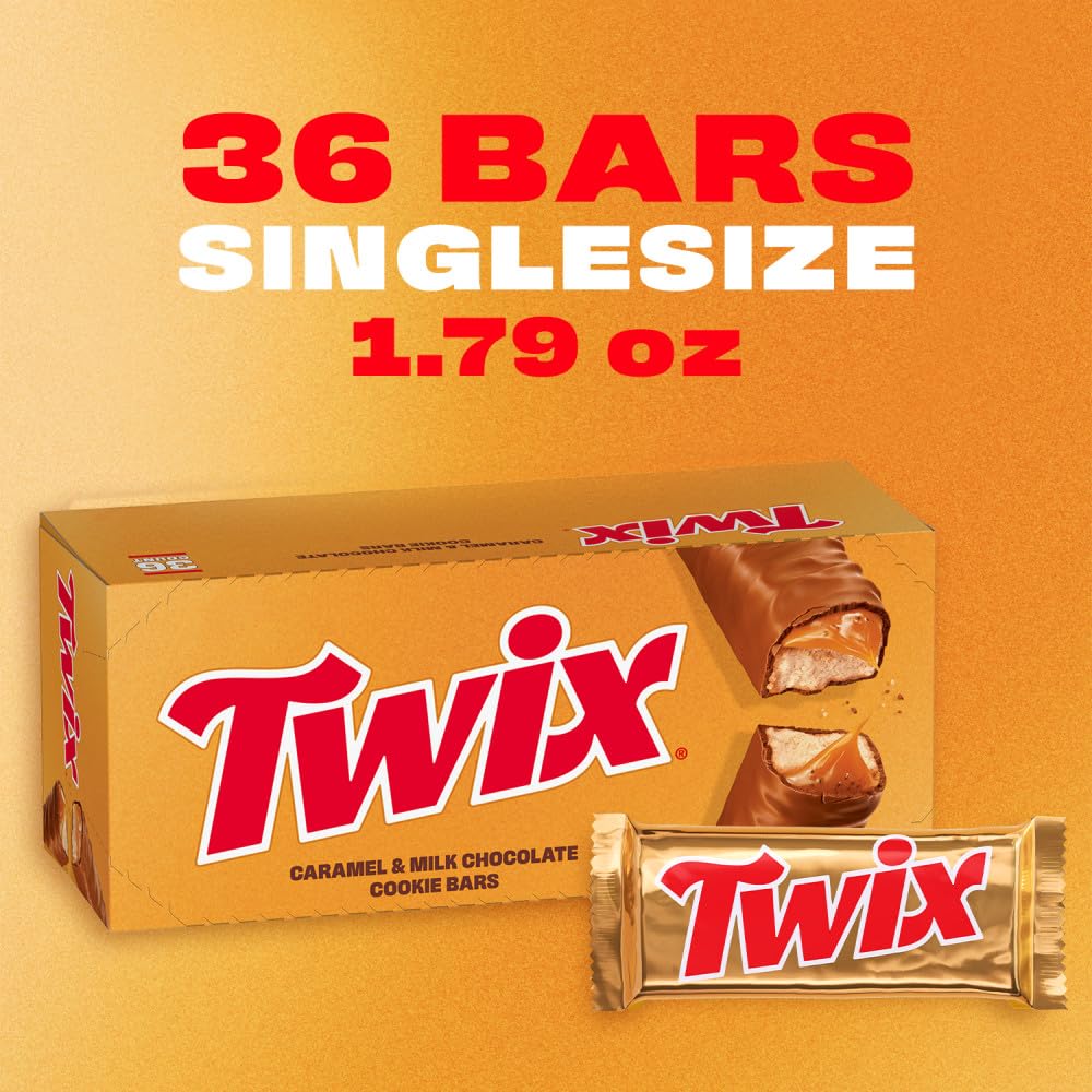 Twix silky caramel center visible for dessert-ready moments.