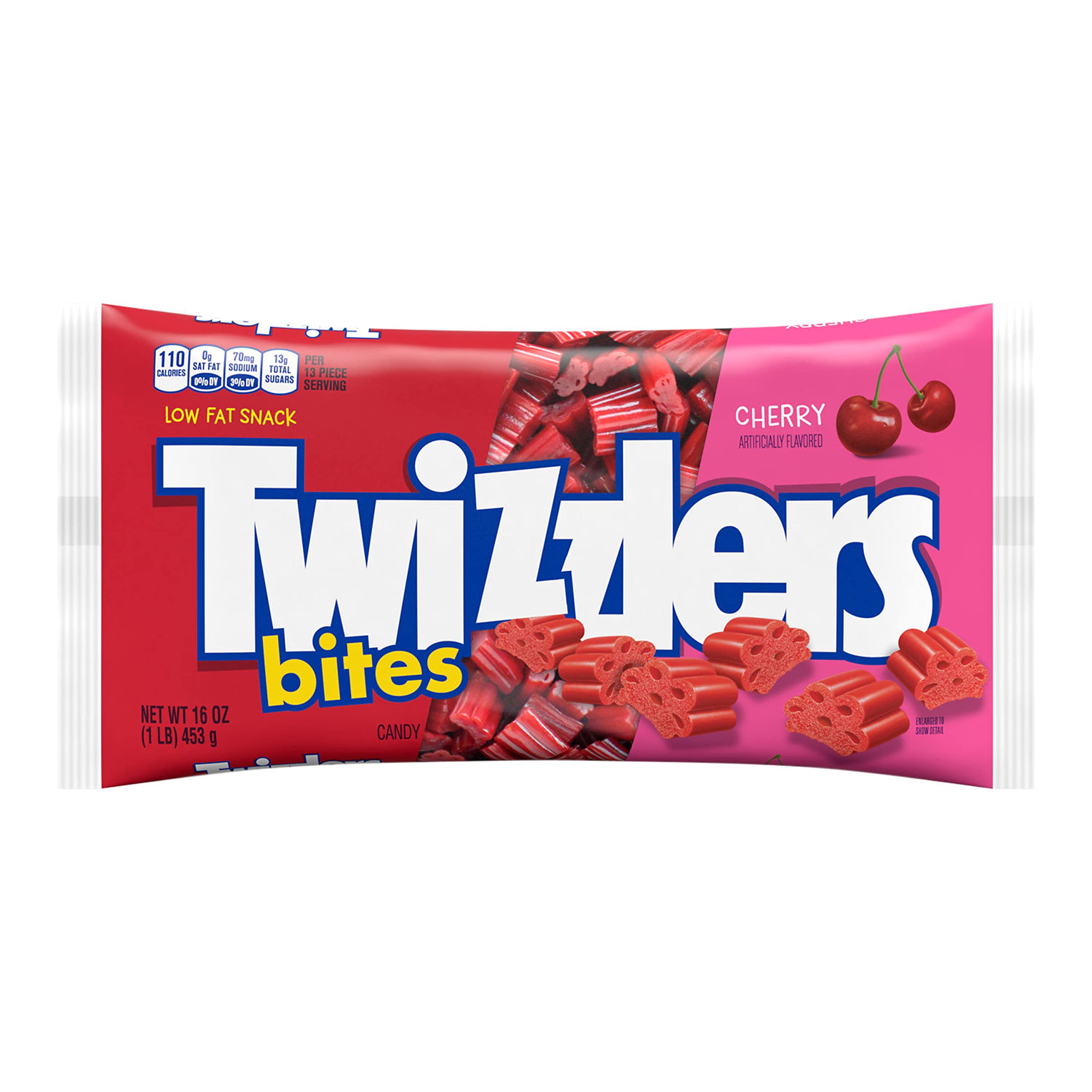 Twizzlers Bites Cherry sealed pack preserves freshness for on-the-go snacking