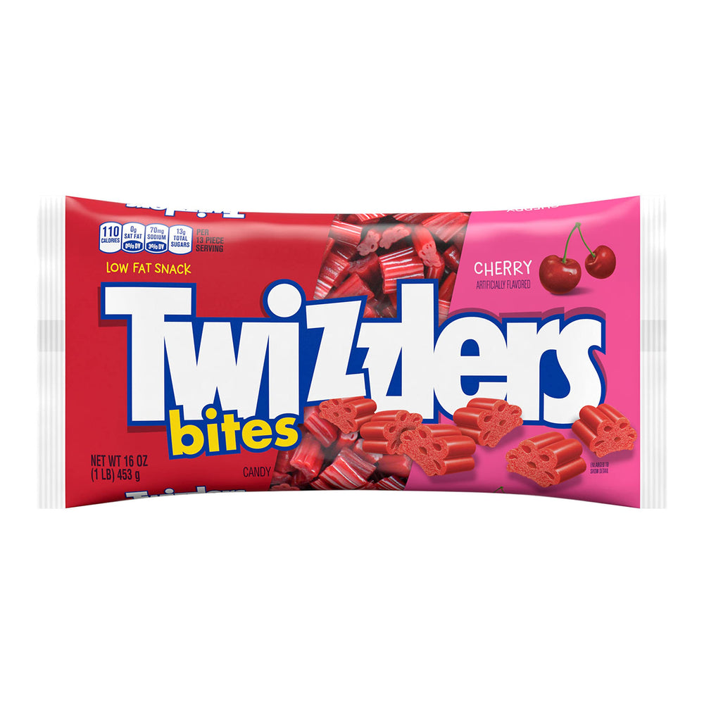 Twizzlers Bites Cherry sealed pack preserves freshness for on-the-go snacking