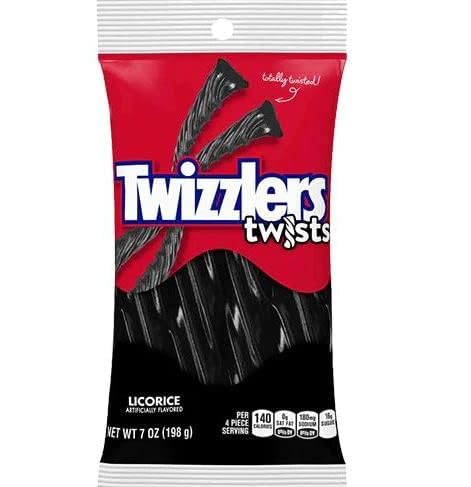 Twizzlers black licorice twists 5 oz bags ready for sharing during events