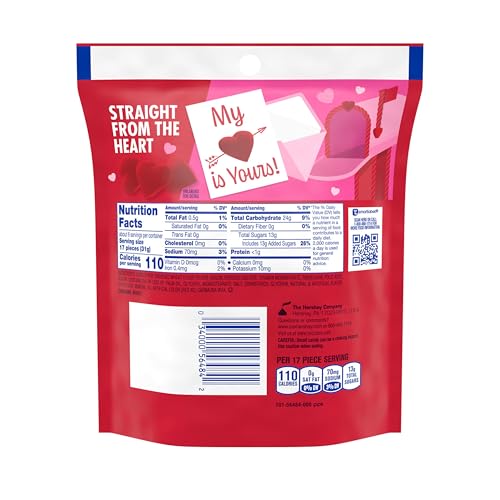 Twizzlers Hearts cherry candies in bag ideal for Valentine snacking.
