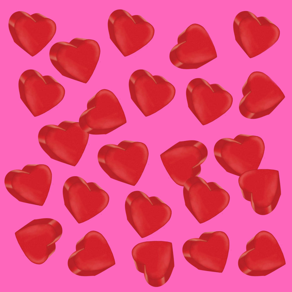 Twizzlers Hearts cherry candies in lunchbox for a playful treat.