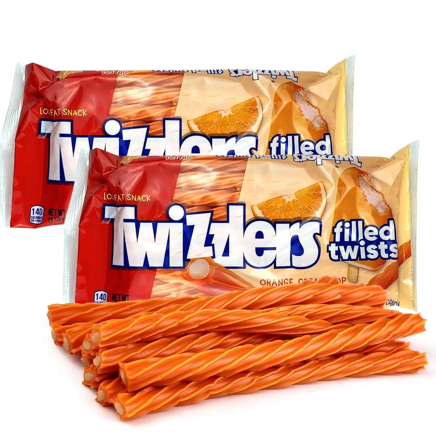 Twizzlers Orange Cream Twists road-trip-snack showcasing grab-and-go flavor on the road.