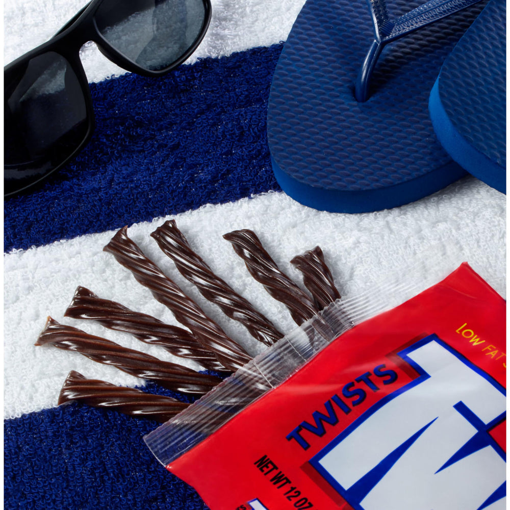 Twizzlers Twists Chocolate Flavor road snack image for travel breaks