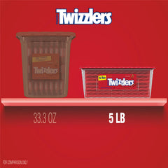 Twizzlers Twists Strawberry on a party dish, ready for sharing.
