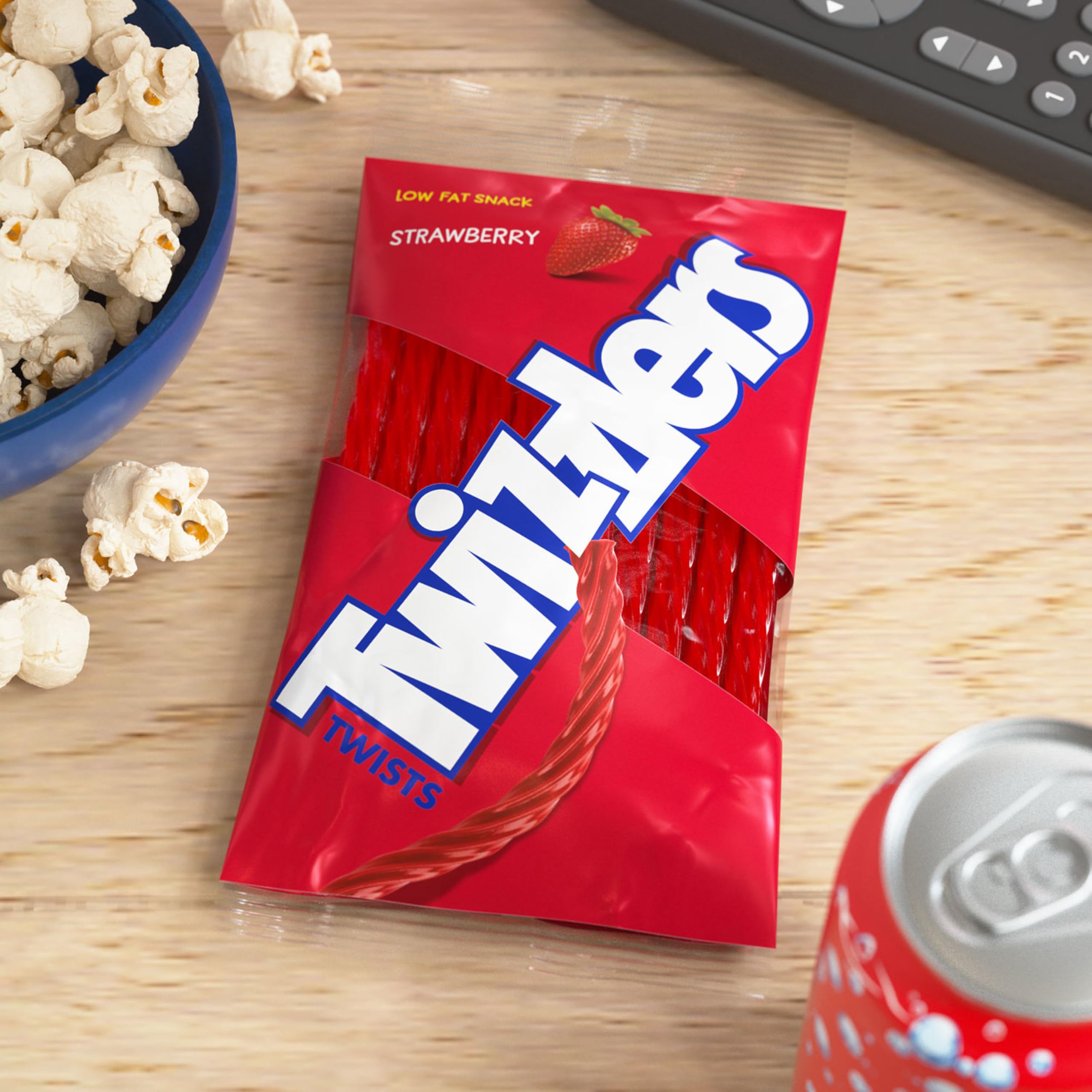 Kosher certified Twizzlers Twists Strawberry Candy sealed for freshness.