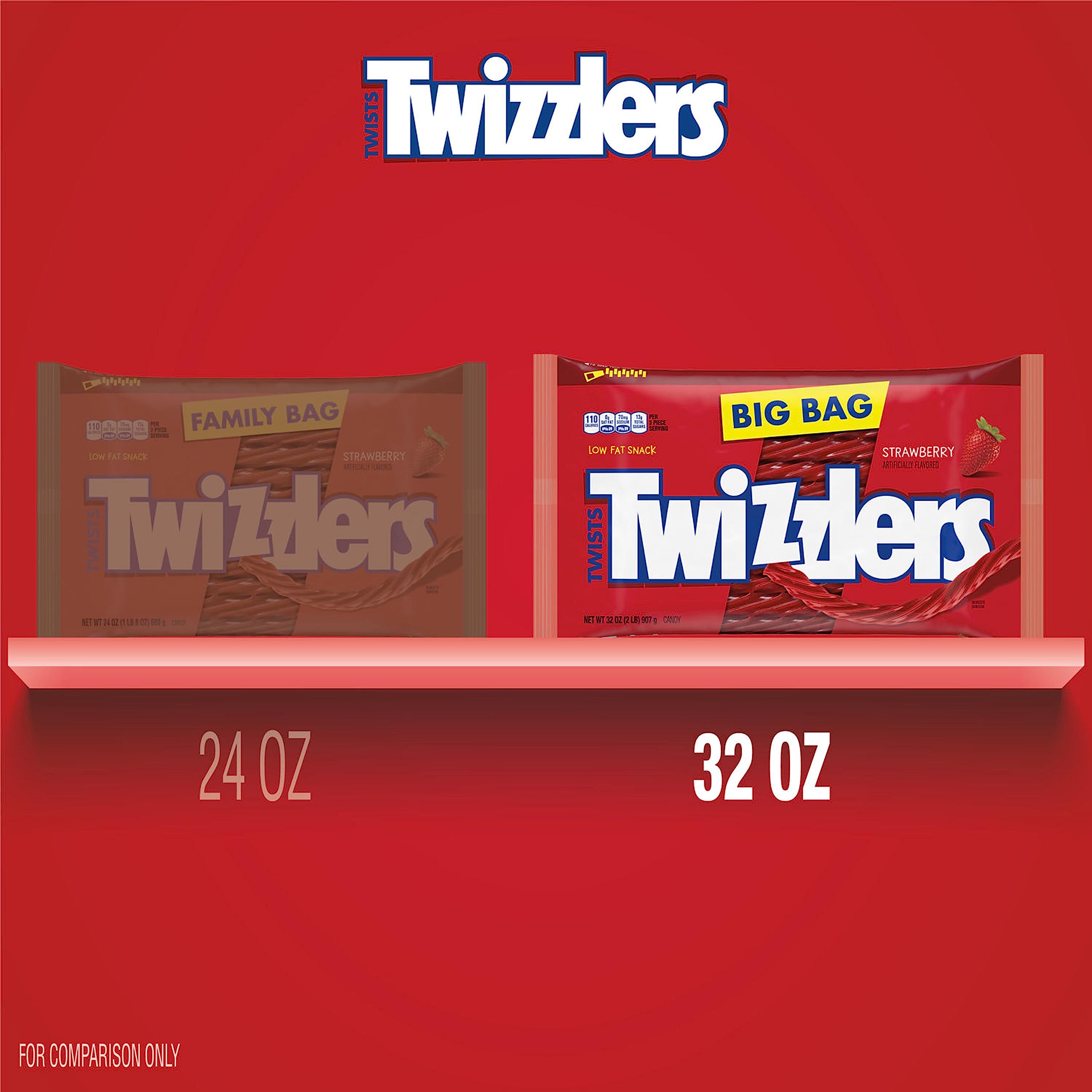 Twizzlers Twists Strawberry bulk pack ideal for candy bowls