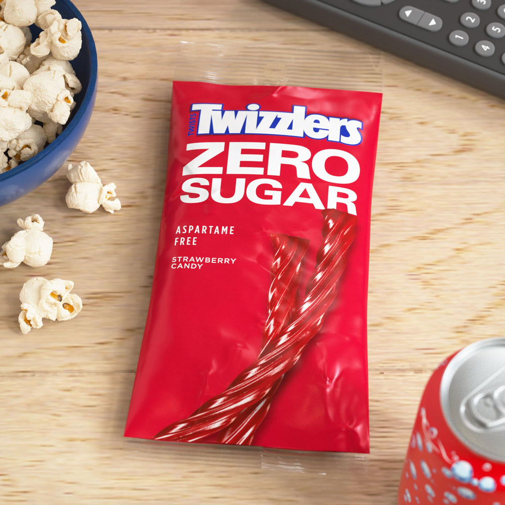 Twizzlers Zero Sugar Twists sugar-free label—clear cue for sugar-free snacking