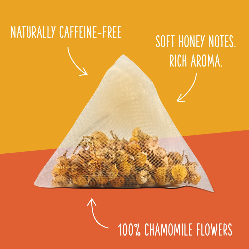 Two Leaves and a Bud caffeine-free herbal tea ideal for evenings.