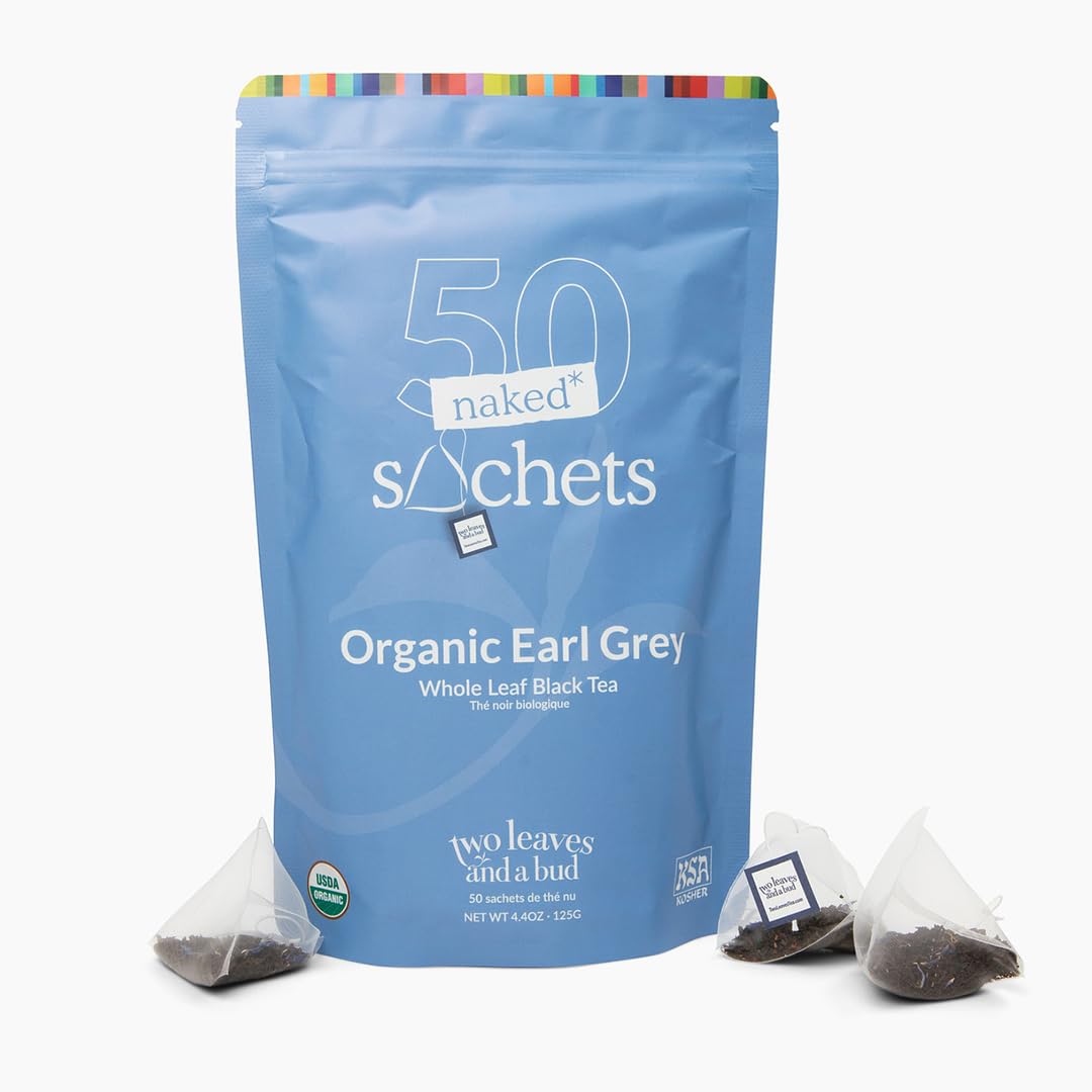Two Leaves and a Bud Earl Grey sachets pack for easy tea moments