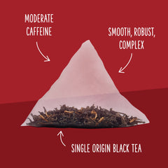 Two Leaves and a Bud malt-forward Assam produces a rich infusion