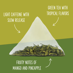 Melon-berry aroma of Two Leaves and a Bud tropical green tea