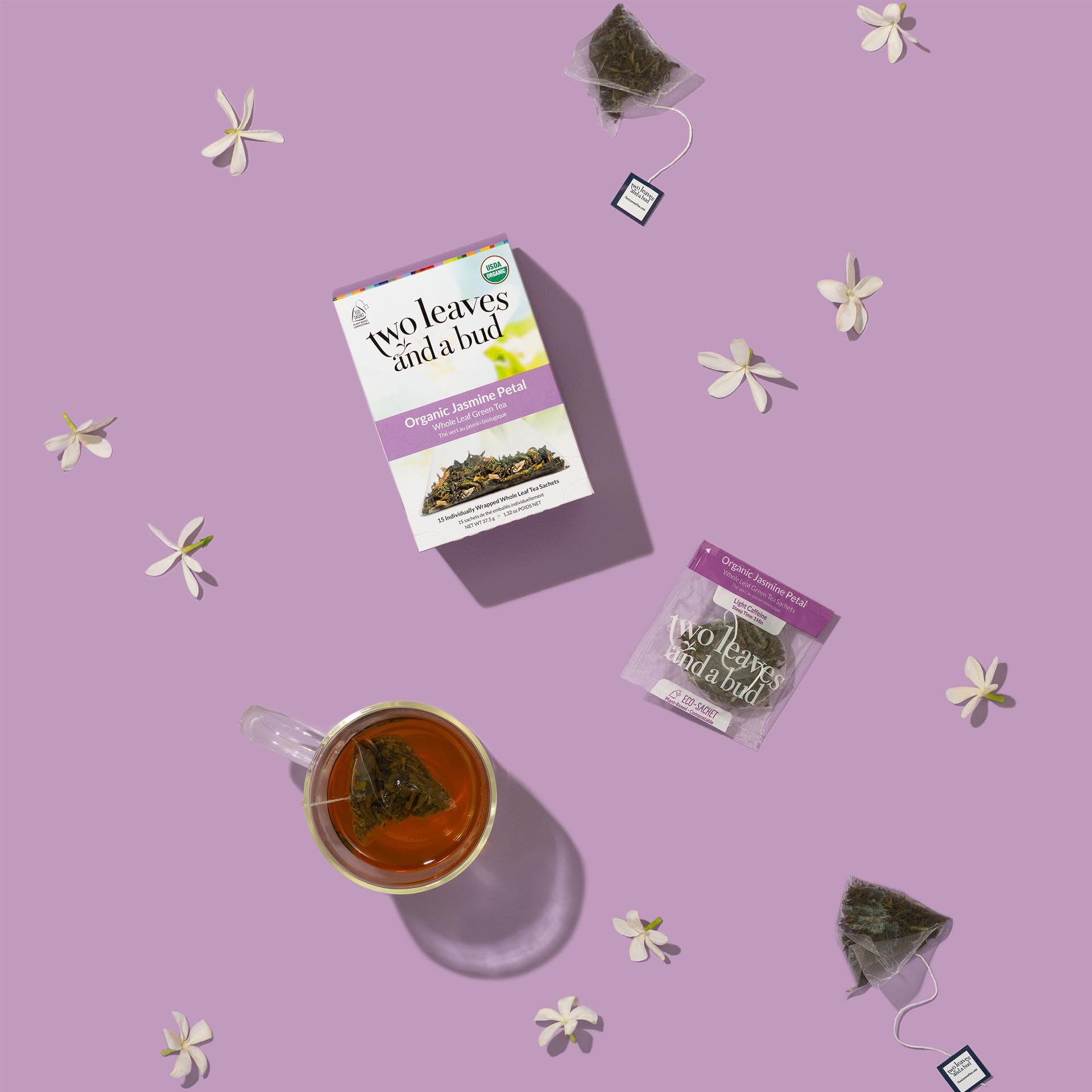 Two Leaves and a Bud whole leaf tea in bags for fuller flavor