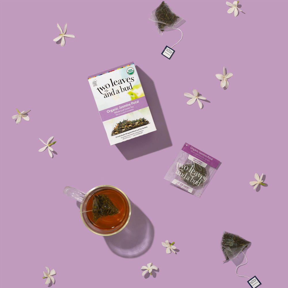 Two Leaves and a Bud whole leaf tea in bags for fuller flavor