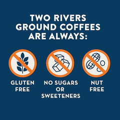 Two Rivers Coffee balanced smooth flavor for a refined daily cup