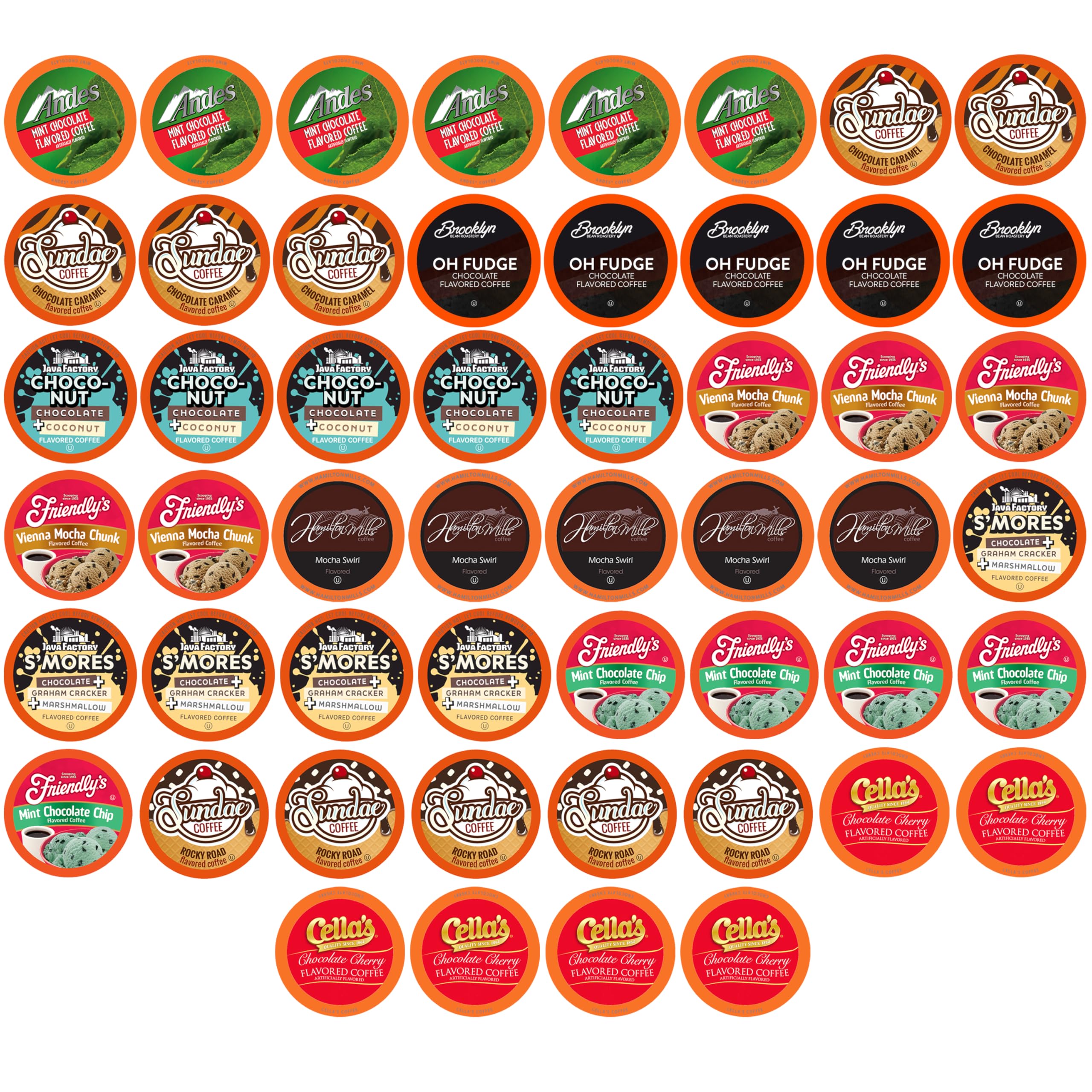 Two Rivers Coffee Chocolate Overload pods on display, ideal for home tastings.