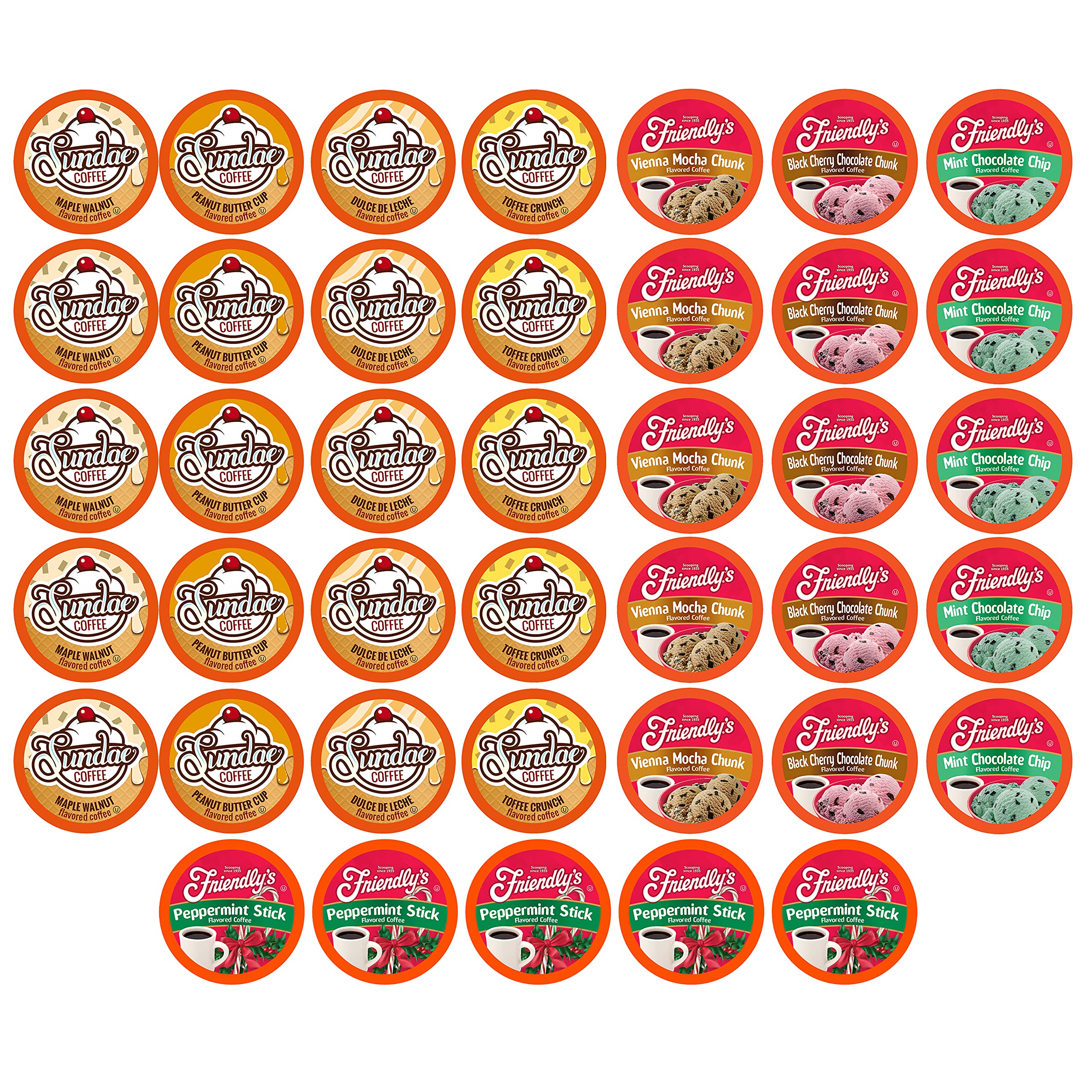 Two Rivers Coffee ice cream flavored pods sampler, showcasing nostalgic flavors for Keurig brewers